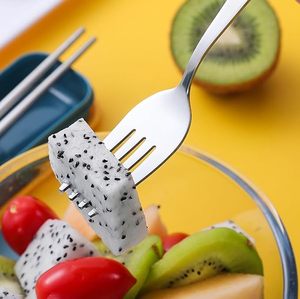 Portable Stainless Steel Spoon Fork <b>Chopsticks</b> Set with Travel Case <b>Reusable</b> Tableware for Office Home School - Product Image 6