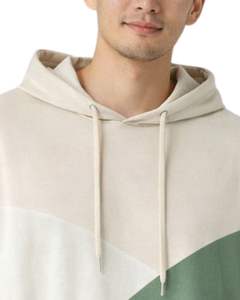 T-shirt à capuche personnalisé pour homme, manches courtes, beige et vert, style décontracté, en coton mélangé doux, idéal pour l'été, tendance - Product Image 5