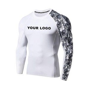 Men's MMA BJJ Rash Guard <b>Long</b> <b>Sleeve</b> Anti-UV Breathable Quick Dry Eco-Friendly <b>Compression</b> <b>Shirt</b> for Fitness - Product Image 3
