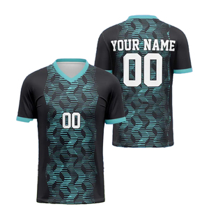 เสื้อฟุตบอลซับลิเมชั่นคุณภาพสูง โพลีเอสเตอร์ 100% รุ่นใหม่ล่าสุด รับผลิตตามสั่ง (OEM) ขายส่ง พร้อมบริการพิมพ์ลายซับลิเมชั่น สำหรับผู้ใหญ่ทุกเพศ - Product Image 5