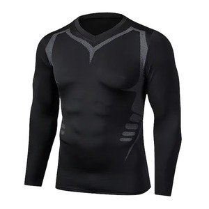 New Arrival Rohzen Sports <b>Compression</b> Fitness Rash Guard <b>Shirt</b> UPF50 Protection Eco-Friendly Oem Wholesale High Quality for <b>Men</b> - Product Image 2