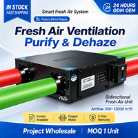 Pompe à chaleur WiFi pour supermarché hp, ERV HRV pour récupérateur d'énergie, ventilateur à récupération d'énergie avec technologie Inverter, débit d'air élevé
