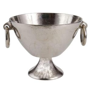 Anniversary Gift Items Food Serving Bowl Pedestal Style Metal Fruits Salad Bowls Living Room <b>Table</b> Decor Champagne Wine <b>Cooler</b> - Product Image 2