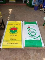 Burkina Faso Reisverpackungssäcke PP Gewebte Agro-Laminierte Säcke zum Verpacken von Reis, Mais 50kg