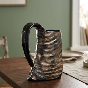 Mug à boire vintage en corne avec poignée, chopes à bière rustiques, tasse de style nordique médiéval de REHMAN CRAFT - Product Image 6