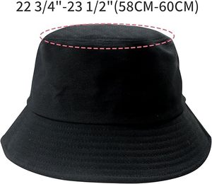 Bucket <b>Hat</b> for Women <b>Men</b> Cotton Summer Packable <b>Sun</b> Beach Fishing <b>Hats</b> Travel Cap - Product Image 4