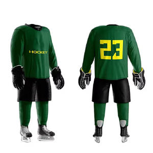 Nouvelle tenue de hockey sur glace personnalisée 2026, haute qualité, respirante, imprimée, antibactérienne, imperméable, unisexe adulte, tissu 280g - Product Image 5