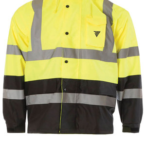 Nueva Chaqueta de Seguridad para Guardias de Seguridad de Invierno al por Mayor, Talla Grande para Hombre, Certificación ANSI Clase 1 EN ISO 20471, Impermeable, OEM/ODM Personalizada - Product Image 5