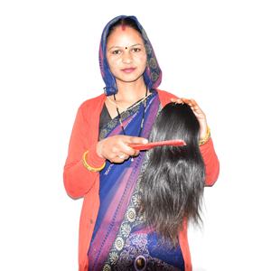 Mèches indiennes crépues à cuticules alignées, tissage à double trame, extensions de cheveux humains, 100% - Product Image 2