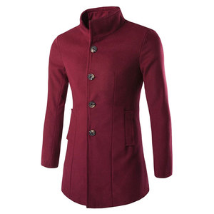 เสื้อโค้ทขนสัตว์ผู้ชายสำหรับฤดูหนาว ดีไซน์ทันสมัย อุ่นหนา แขนยาว สไตล์คลาสสิก ลำลอง เหมาะกับกิจกรรมกลางแจ้ง แฟชั่นอินเทรนด์ สวมใส่สบายในชีวิตประจำวัน - Product Image 1