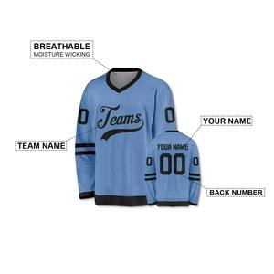Maillot de hockey sur glace sur mesure de qualité supérieure, personnalisez votre propre logo et nom d'équipe, techniques d'impression - Product Image 4