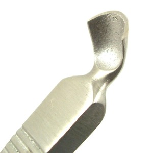 1 Poussoir à cuticules professionnel en acier inoxydable, forme cuillère, poignée striée facile à saisir, outils de manucure et pédicure - Product Image 6