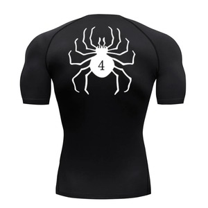 T-shirt de compression pour hommes avec imprimé araignée anime, coupe ajustée, pour la gym, l'entraînement, la course, le fitness, vêtements de sport, Rash Guard, haut athlétique à séchage rapide - Product Image 3