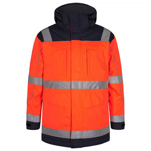 Men's Winter High Visibility Construction Working Jacket Coat Waterproof Hi Vis Safety Reflective Tape Jackets - Product Image 3