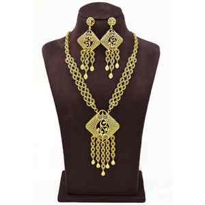 Collares Largos de Oro de 14K, 18K y 24K al por Mayor, Estilo Dubái, Joyería de Moda con Diseño Turco Tradicional, Oro Joyería - Product Image 1