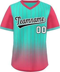 Camiseta de béisbol personalizada con cuello en V, camisetas de béisbol con rayas deportivas estilo Hip Hop, nombre y número personalizados para hombres/mujeres/jóvenes - Product Image 5