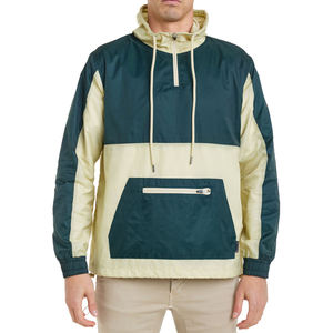 2026 High Quality Two Big Pockets Water Resistant <b>Jacket</b> Custom Design Multi Colors 1/4 Zipper Hooded Windbreaker Men's <b>Jackets</b> - Product Image 3
