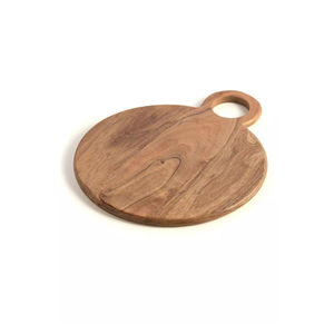 Tabla de cortar moderna de mármol blanco y madera de acacia con lazo de cuero, bandeja de servir oblonga de materiales mixtos para cocina, al por mayor - Product Image 5