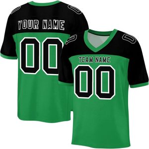 Fournisseur de maillots de football américain personnalisés, tissu interlock, transfert thermique, évacuation de l'humidité, nom et numéro d'équipe personnalisés, ODM - Product Image 5
