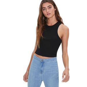 Custom Summer Sleeveless Crew Neck <b>Tank</b> <b>Top</b> <b>Women</b> Quality Knitted Fabric Sexy Sport Style Soft Comfortable Gym XS Free Available - Product Image 4