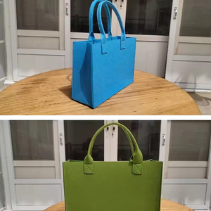 Sacs à main pour femmes de grande capacité, sac fourre-tout en feutre personnalisé avec logo, sac décontracté pour les trajets quotidiens - Product Image 4