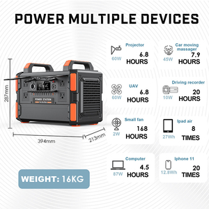 Centrale Électrique Portable de Camping 1500W 2000W 3000W, Générateur Solaire pour Usage Domestique et Extérieur - Product Image 4