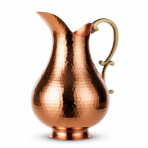 Pichet de service de luxe en laiton, fait main, gravé, carafe décorative en métal pour hôtel, restaurant, usage domestique et table à manger - Product Image 1