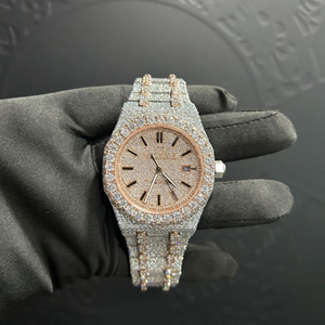 Reloj de Diamantes Cultivados en Laboratorio de Alta Calidad, Totalmente Personalizado, para Hombre, Estilo Hip Hop, Regalo de Joyería de Diamantes - Product Image 6