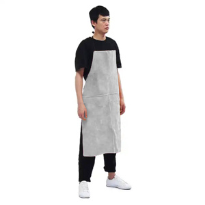 Cowhide Split <b>Leather</b> Welding <b>Apron</b> Flame Retardant Heavy Duty Industrial Construction Low Price for BBQ and Welding - Product Image 6
