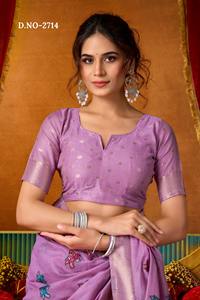 Sari indio de diseñador para mujer con bordados elaborados y lentejuelas, perfecto para bodas y festivales. - Product Image 4