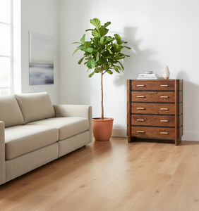 <b>5</b>-drawer Modern Eco-Friendly Chest Mango Wood Bed <b>Frame</b> Premium Quality Bedroom Furniture Factory Direct Wholesale - Product Image 3