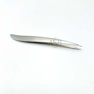 Pinza para Cejas en Forma de S con Punta Afilada, con Logotipo Personalizado, Instrumento de Belleza de Acero Inoxidable, Servicio OEM - Product Image 5