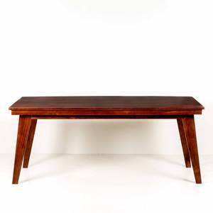 Mesa de Comedor Moderna de Madera Maciza al por Mayor, Mesa de Cocina Minimalista de 6 Plazas con Patas Cónicas para el Hogar y Restaurantes - Product Image 2