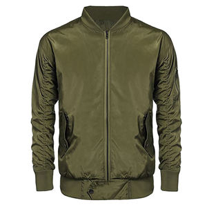 2026 Wholesale Price High Quality <b>Men's</b> Bomber <b>Jacket</b> Comfortable Windbreaker for Adults OEM Services Available Low Price - Product Image 5