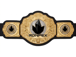 Ceinture de champion du monde en laiton avec sangles en cuir véritable, équipement d'arts martiaux Ronpex de haute qualité et étanche - Product Image 2