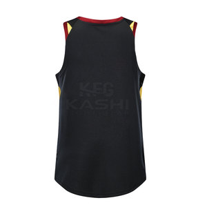 Maillot de basketball personnalisé pour équipes sportives – Respirant, anti-humidité, en tissu mesh à flux d'air, sans manches, pour l'entraînement et la pratique - Product Image 3