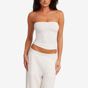 Top Deportivo Sexy sin Tirantes, Tejido, con Detalle de Orificios, para Yoga y Fitness de Bajo Impacto para Mujer - Product Image 2