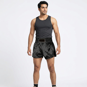 Shorts de combat MMA OEM confortables, extensibles, en Spandex/Nylon, respirants, tissu 240g, coupe ample, unisexe, personnalisables - Product Image 2