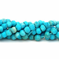 Großhandel Ravab Gems Jewels Natürliche 5mm-6mm Facettierte Rondell Himmelblau Arizona Türkis Schmuckherstellung Halbedelstein-Perlen