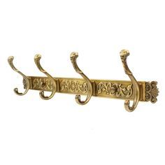 Contemporary Brass <b>Wall</b> <b>Hooks</b> Elegant Utility Organizer For Towels Coats Bags <b>Keys</b> Decorative Household Storage Accessories - Product Image 1