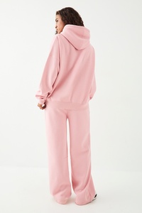 Pantalon de survêtement large OEM en polyester et coton, coupe décontractée, imprimé DTG, style streetwear personnalisé pour femme - Product Image 5