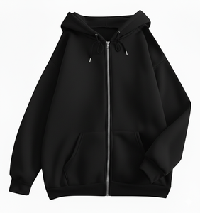 Womens Oversized <b>Zip</b> <b>Up</b> Hoodie Solid Color Fleece Hooded Sweatshirt Long Sleeve Casual Full <b>Zip</b> <b>Jacket</b> Loose Fit Winter Hoodie - Product Image 2