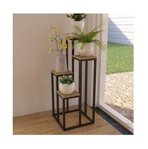 Support à plantes contemporain à plusieurs niveaux, pour intérieur et extérieur, en métal, pour balcon, jardin, salon, décoration raffinée pour la maison - Product Image 6