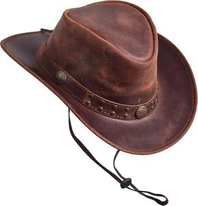 หมวกคาวบอยทรงเฟโดราปีกกว้าง RABUSH SPORTS รุ่น RS-CBH-23 ทำจากหนัง ปรับแต่งสีและโลโก้ได้ เหมาะสำหรับทุกเพศทุกวัย ใช้ได้ทุกฤดู สำหรับกิจกรรมกลางแจ้ง - Product Image 3