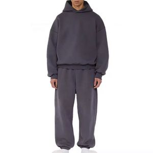 Conjunto Deportivo de Invierno para Hombre OEM, Sudadera con Cremallera Completa, Pantalones Jogger, Ropa Deportiva Informal, Tejido de Punto de 380g, Varios Colores - Product Image 5