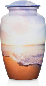 Wholesale Metal Cremation Urns for Adult Human Ashes Modern Design Funeral Supplies Casket <b>Memorial</b> <b>Keepsake</b> - Product Image 3