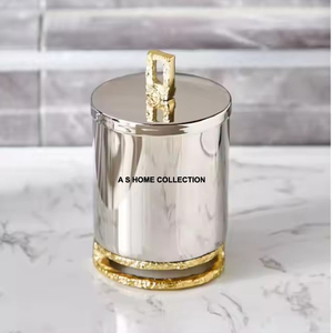 Modern Look Aluminum Metal Luxury Canister With Custom Logo Design Household Item For Cheap Price <b>Set</b> Of 3 - Product Image 5