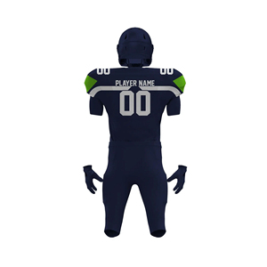 Tenue d'équipe de football américain personnalisée avec nom, numéro et logo pour les championnats, les matchs de ligue et les compétitions de club - Product Image 3