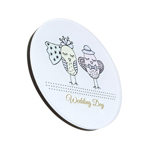 Imán para Refrigerador con Pareja de Pájaros Blancos, Decoración de Boda para Recién Casados, Estilo Adhesivo Magnético - Product Image 2