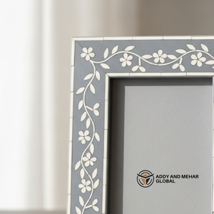 Hot Selling Bone Inlay Photo <b>Frame</b> with Floral Vine Pattern Luxury Decorative Wood <b>Frame</b> for Home Decor and Gifts - Product Image 6